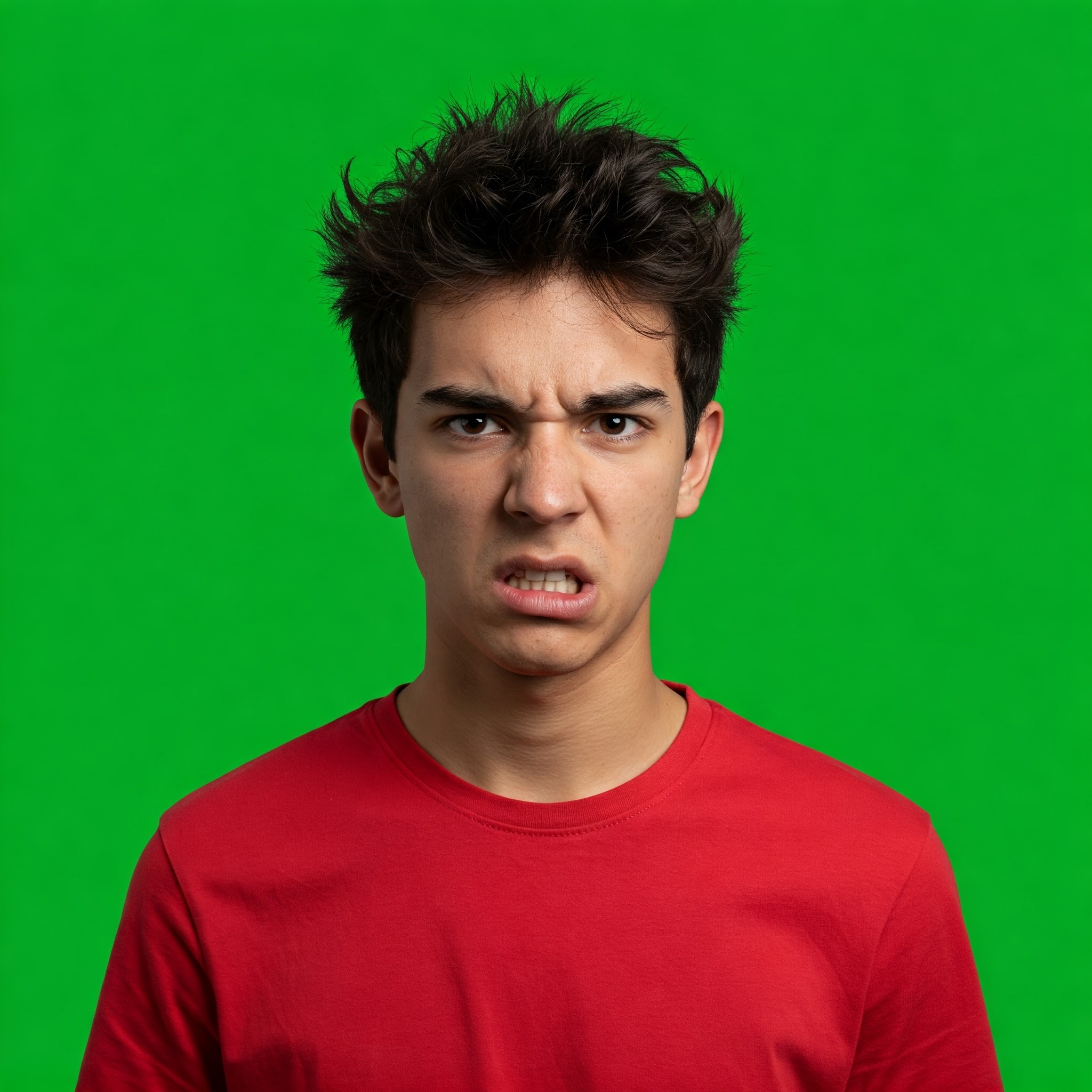 photo of Disgusted Young Man Against Green Screen